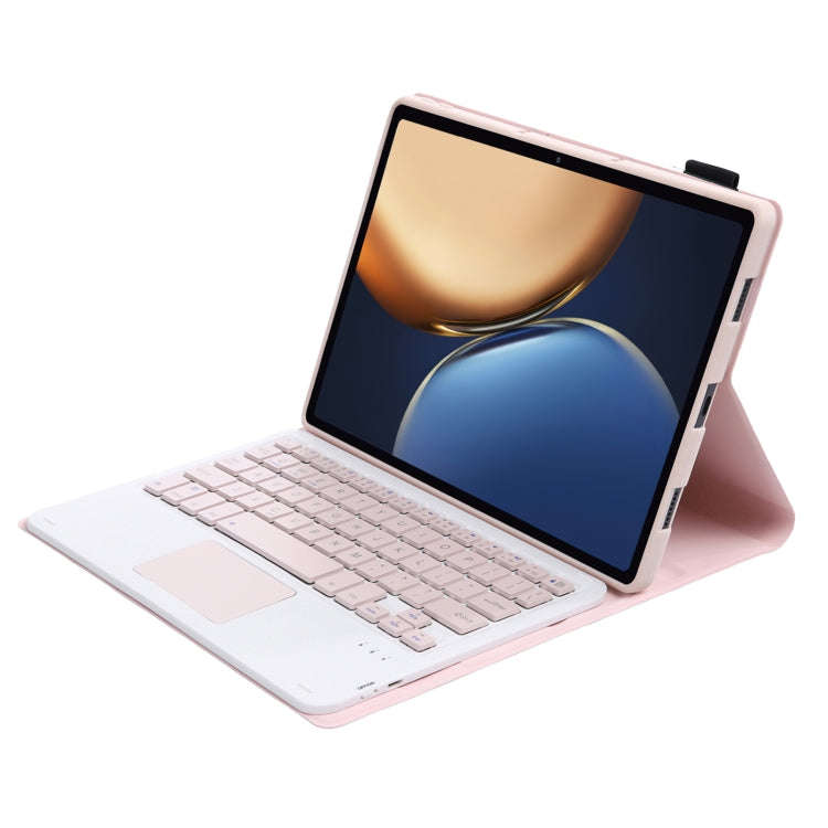 AHV7-A Lambskin Texture Ultra-thin Bluetooth Keyboard Leather Tablet Case with Touchpad For Honor...
