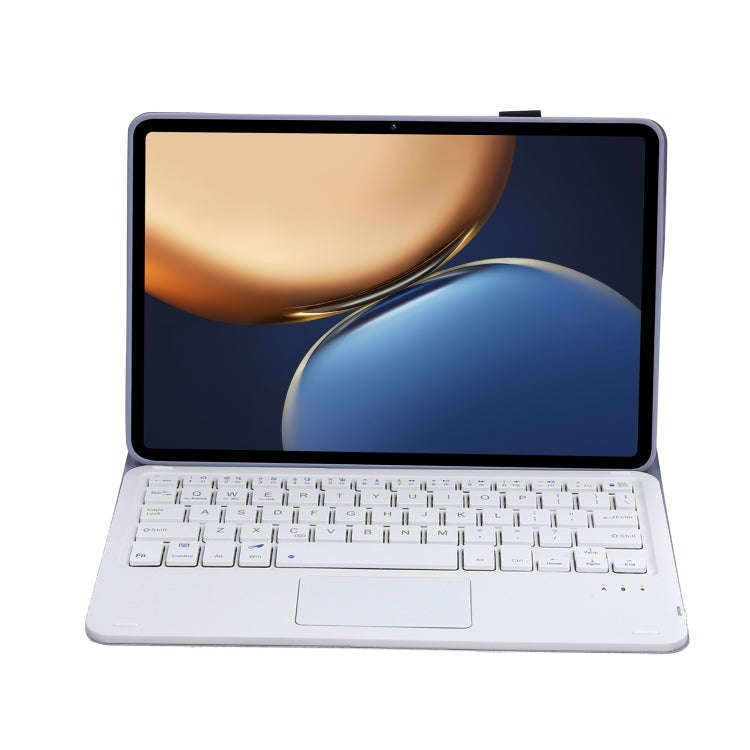 AHV7-A Lambskin Texture Ultra-thin Bluetooth Keyboard Leather Tablet Case with Touchpad For Honor...