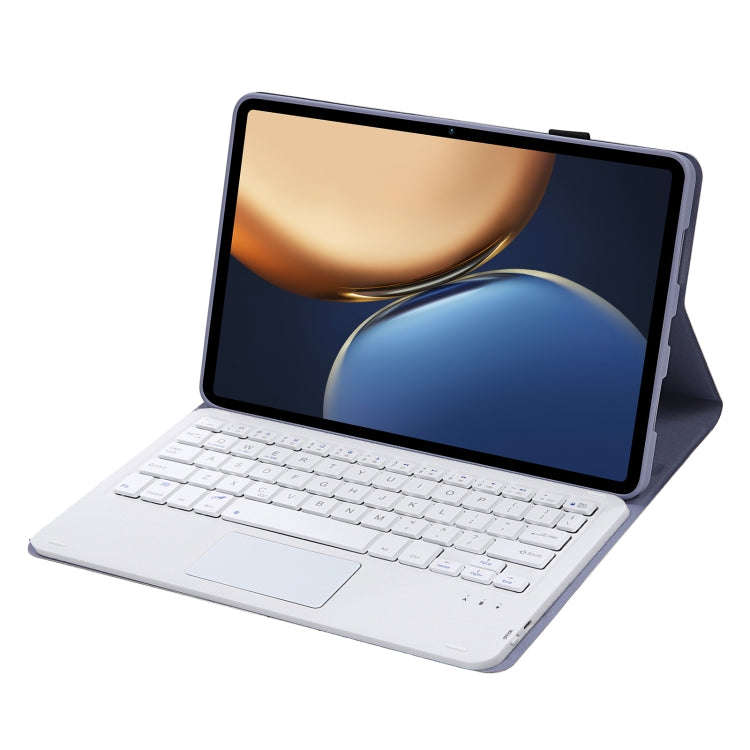 AHV7-A Lambskin Texture Ultra-thin Bluetooth Keyboard Leather Tablet Case with Touchpad For Honor...