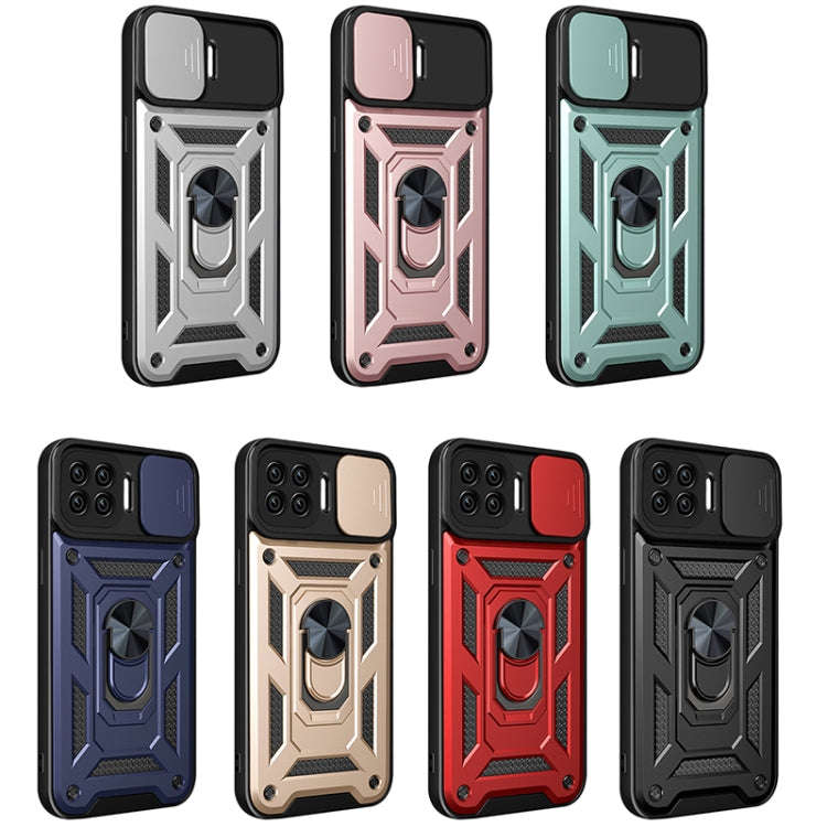 For OPPO A93 5G / A74 5G / A54 5G Sliding Camera Cover Design TPU+PC Phone Protective Case(Black)