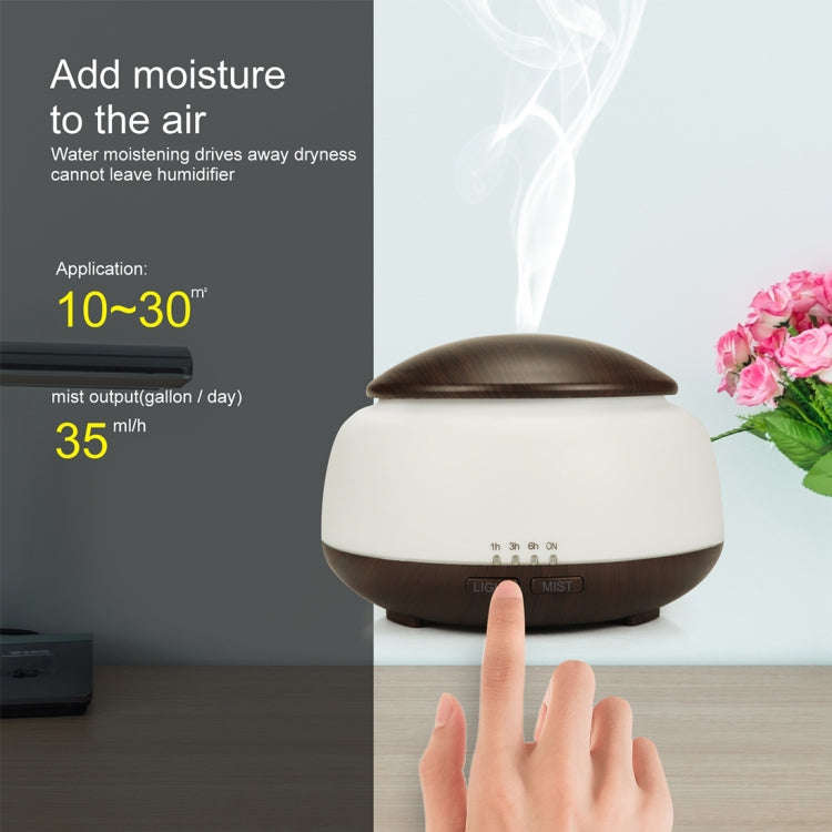 Wood Grain Humidifier Air Purifier Ultrasonic Atomization Household Aromatherapy Machine with Col...