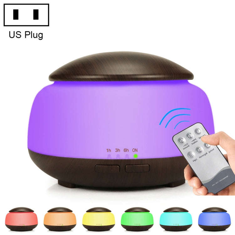 Wood Grain Humidifier Air Purifier Ultrasonic Atomization Household Aromatherapy Machine with Col...