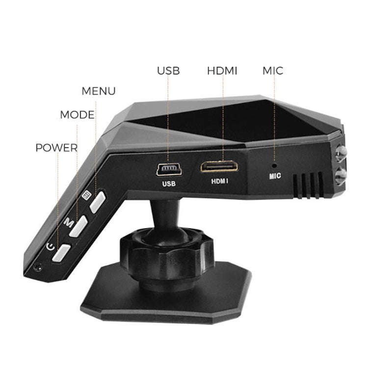2 inch HD Single Lens 1080P No Light Night Vision Hidden Driving Recorder with Aromatherapy, SD C...