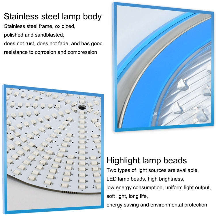 9W LED Stainless Steel Wall-mounted Pool Light Landscape Underwater Light(White Light)