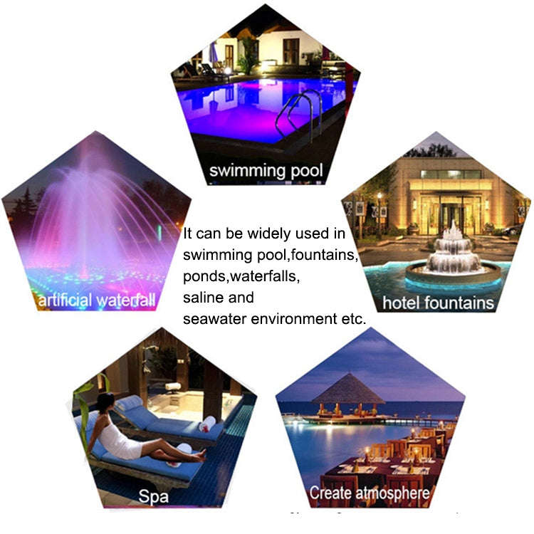 9W LED Stainless Steel Wall-mounted Pool Light Landscape Underwater Light(White Light)