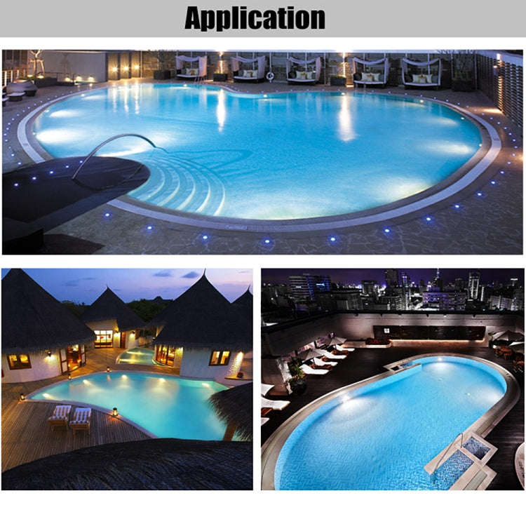 9W LED Stainless Steel Wall-mounted Pool Light Landscape Underwater Light(White Light)