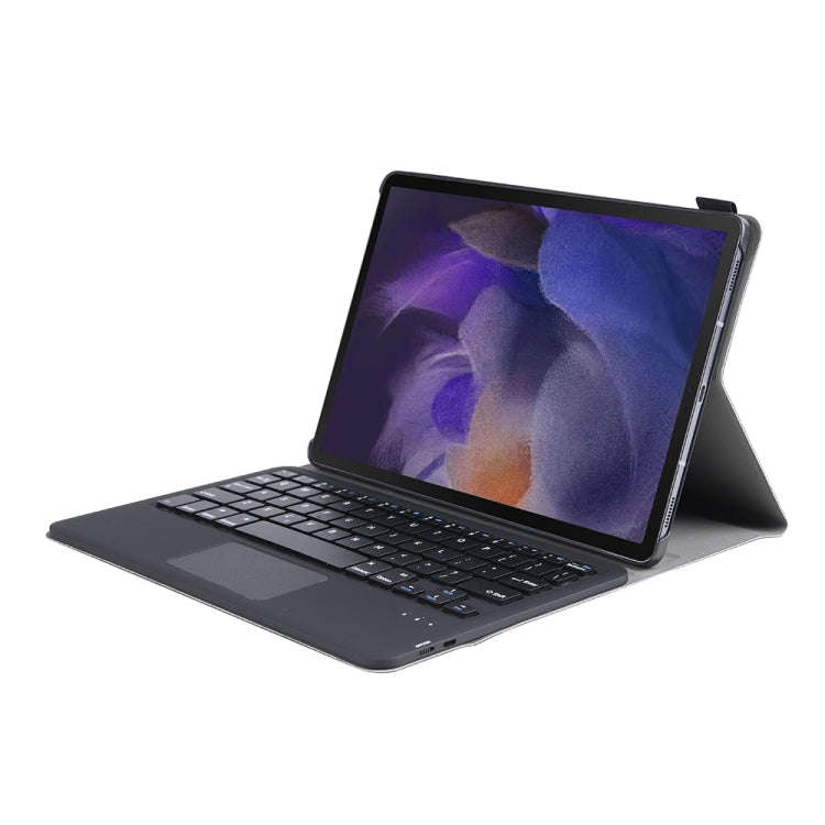 A08-A Ultra-thin Bluetooth Keyboard Leather Case with Touchpad For Samsung Galaxy Tab A8 2021 SM-...