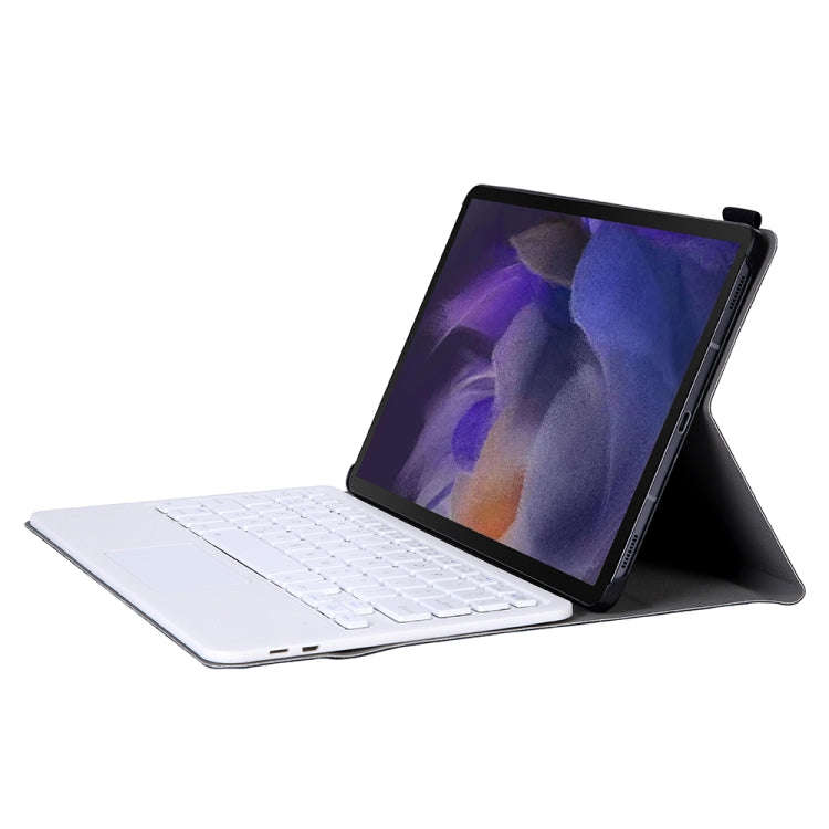 A08-A Ultra-thin Bluetooth Keyboard Leather Case with Touchpad For Samsung Galaxy Tab A8 2021 SM-...