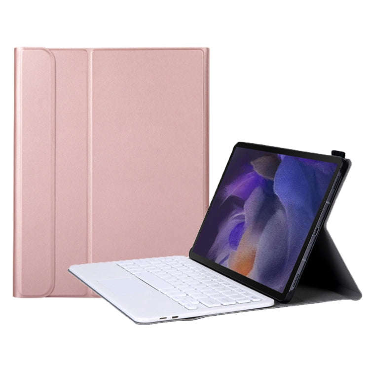 A08-A Ultra-thin Bluetooth Keyboard Leather Case with Touchpad For Samsung Galaxy Tab A8 2021 SM-...