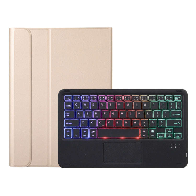 A08-AS Ultra-thin Backlight Bluetooth Keyboard Leather Case with Touchpad For Samsung Galaxy Tab ...