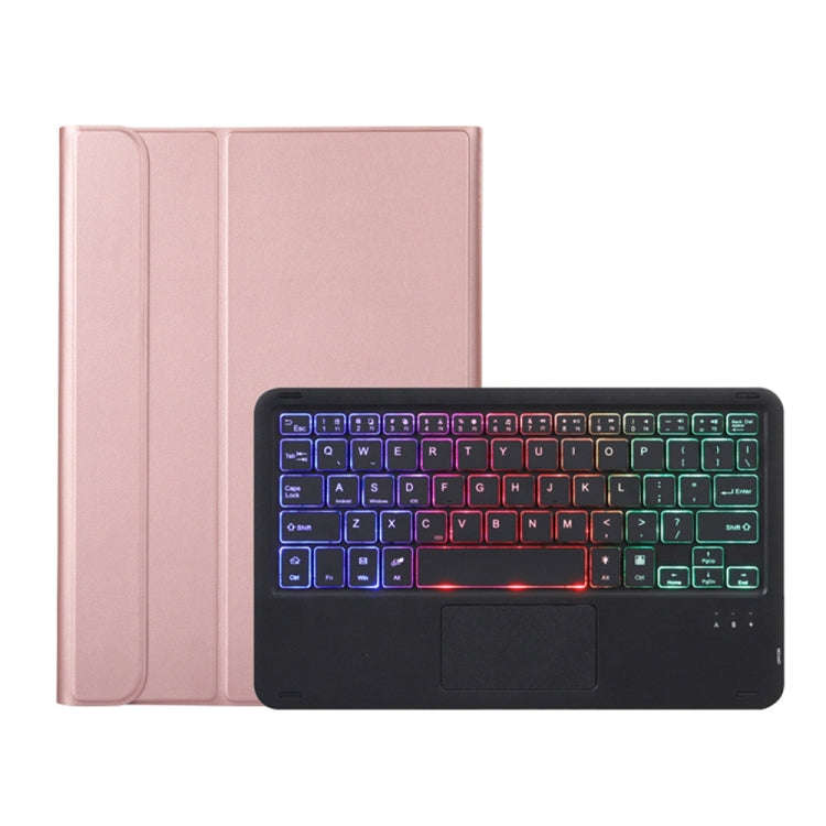 A08-AS Ultra-thin Backlight Bluetooth Keyboard Leather Case with Touchpad For Samsung Galaxy Tab ...