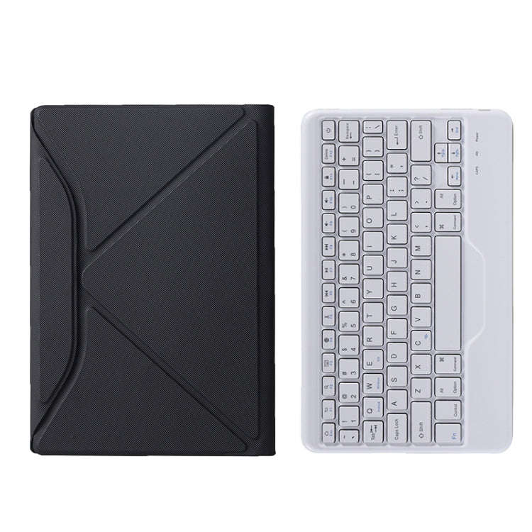 BA08 Diamond Texture Bluetooth Keyboard Leather Case with Triangle Back Support For Samsung Galax...