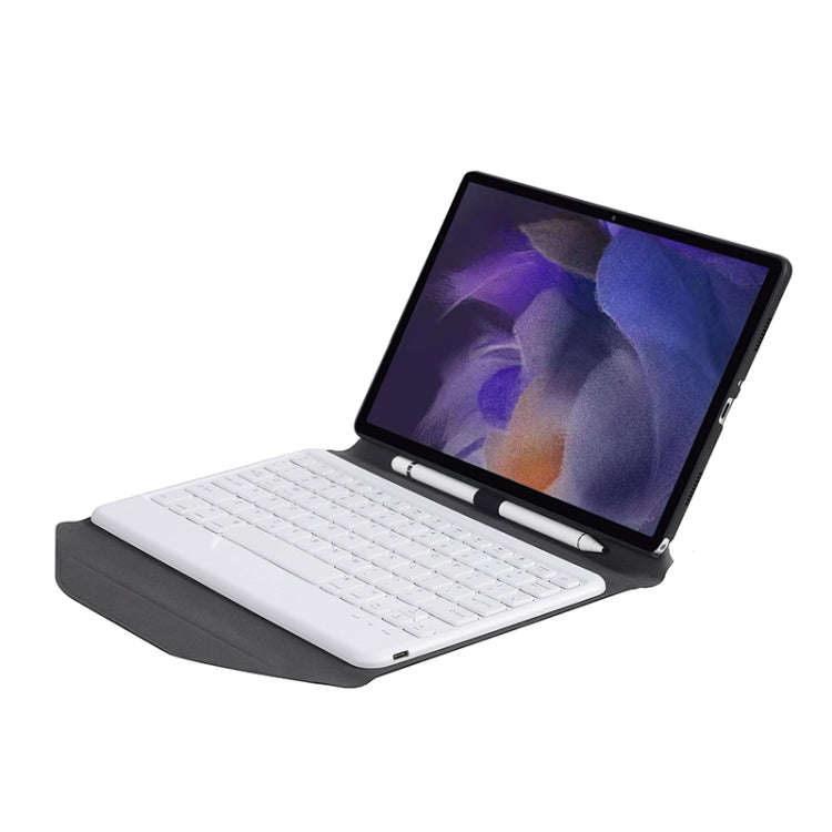 BA08 Diamond Texture Bluetooth Keyboard Leather Case with Triangle Back Support For Samsung Galax...