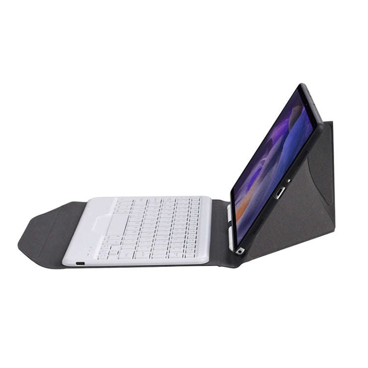BA08 Diamond Texture Bluetooth Keyboard Leather Case with Triangle Back Support For Samsung Galax...