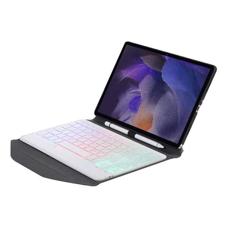 BA08S Backlight Diamond Texture Bluetooth Keyboard Leather Case with Triangle Back Support For Sa...