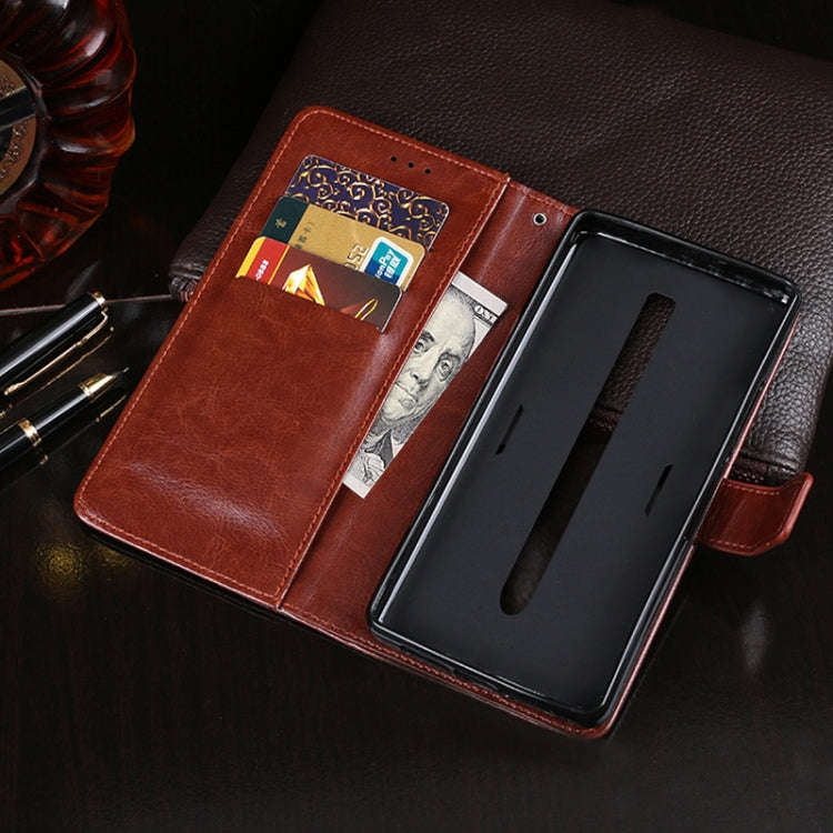 For ZTE nubia Red Magic 6s Pro idewei Crazy Horse Texture Leather Phone Case(Red)