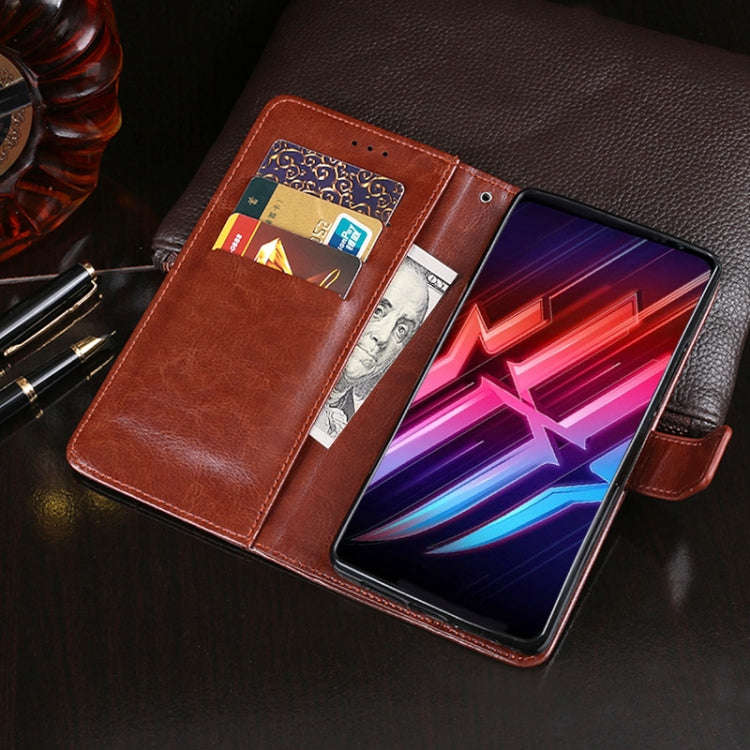 For ZTE nubia Red Magic 6s Pro idewei Crazy Horse Texture Leather Phone Case(Red)