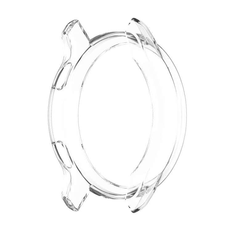 For Garmin Venu 2S Half Coverage Hollowed TPU Protective Case(Transparent White)