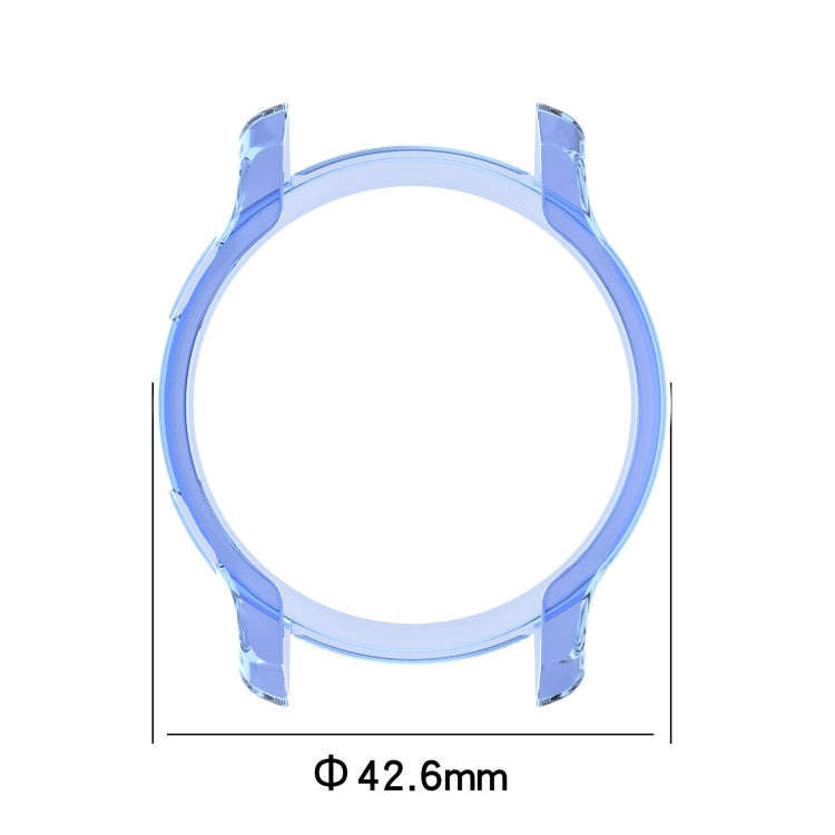 For Garmin Venu 2S Half Coverage Hollowed TPU Protective Case(Transparent Blue)
