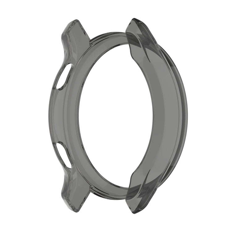 For Garmin Venu 2 Half Coverage Hollowed TPU Protective Case(Transparent Black)