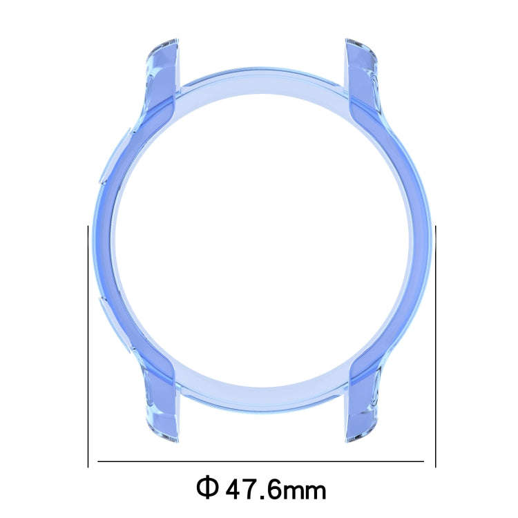 For Garmin Venu 2 Half Coverage Hollowed TPU Protective Case(Transparent Blue)