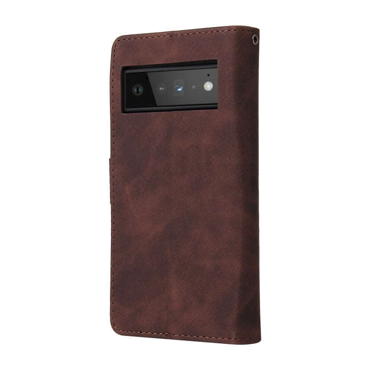 For Google Pixel 6 Pro Multifunctional Phone Leather Case with Card Slot & Holder & Zipper Wallet...