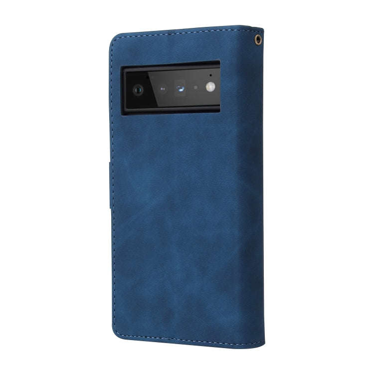 For Google Pixel 6 Pro Multifunctional Phone Leather Case with Card Slot & Holder & Zipper Wallet...