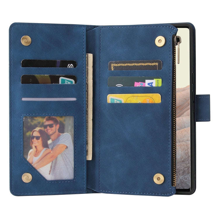 For Google Pixel 6 Pro Multifunctional Phone Leather Case with Card Slot & Holder & Zipper Wallet...