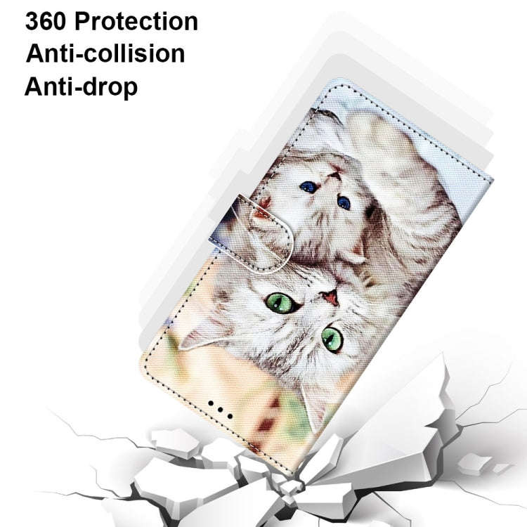 For Nokia C01 Plus Coloured Drawing Cross Texture Horizontal Flip PU Phone Leather Case with Hold...