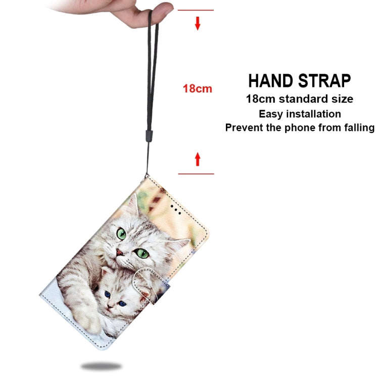 For Nokia C01 Plus Coloured Drawing Cross Texture Horizontal Flip PU Phone Leather Case with Hold...