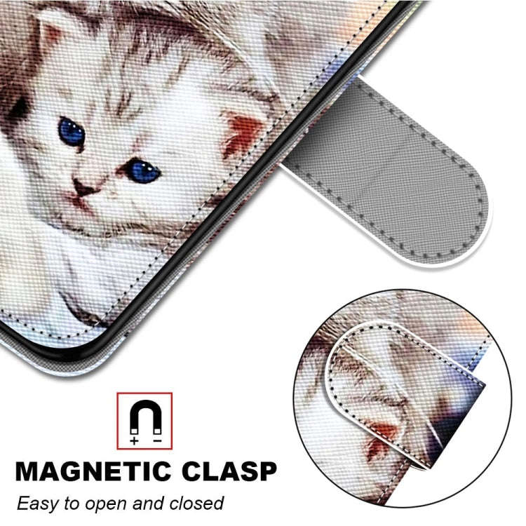 For Nokia C01 Plus Coloured Drawing Cross Texture Horizontal Flip PU Phone Leather Case with Hold...