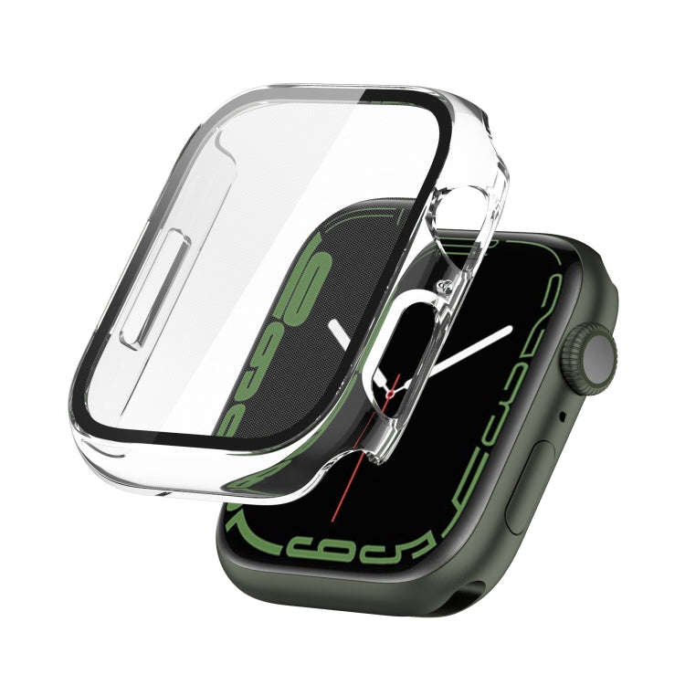 Electroplating Shockproof PC Protective Case with Tempered Glass Film For Apple Watch Series 9 / ...