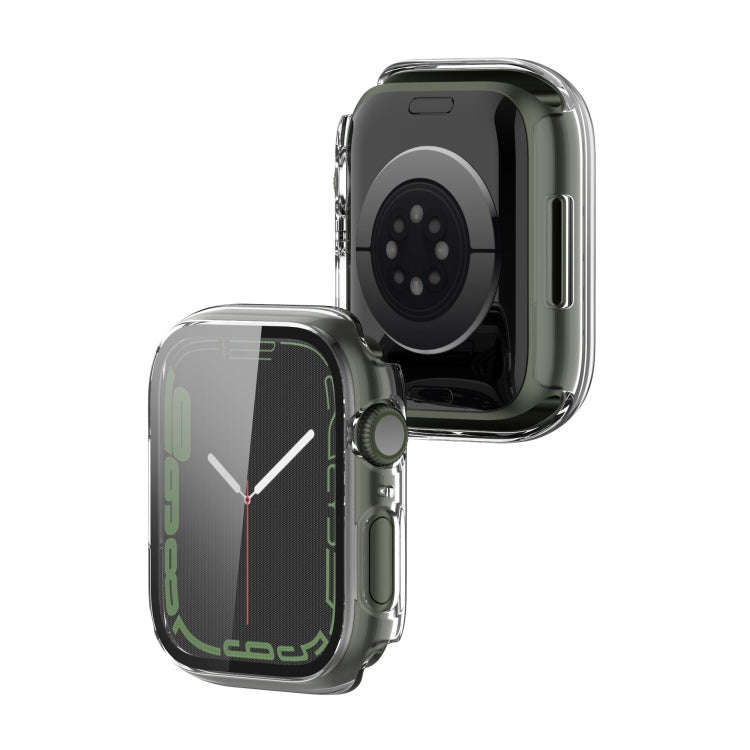 Electroplating Shockproof PC Protective Case with Tempered Glass Film For Apple Watch Series 9 / ...
