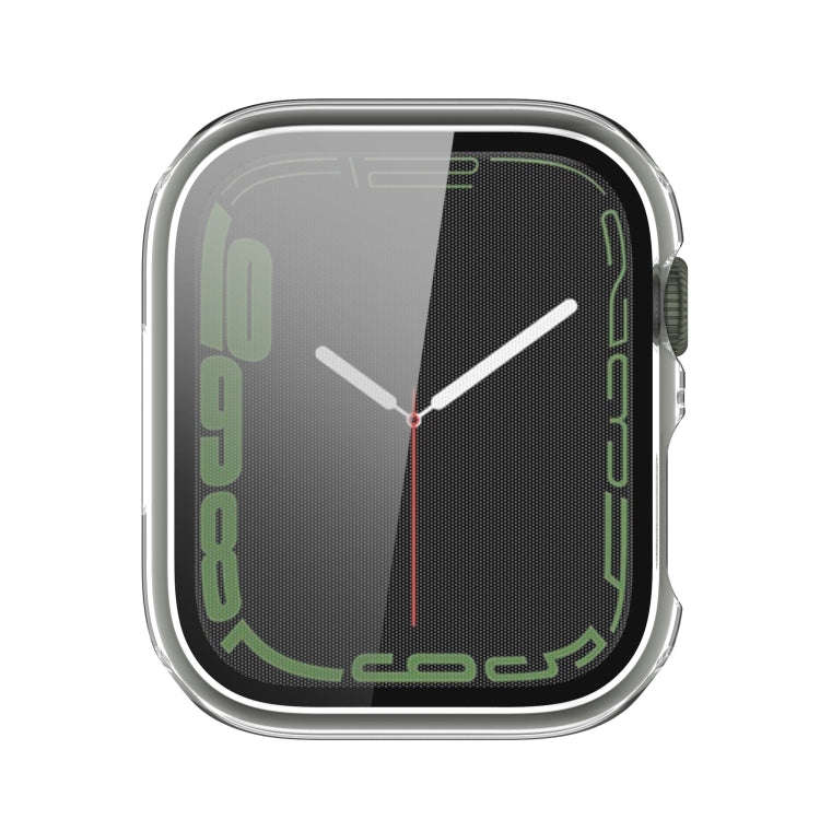 Electroplating Shockproof PC Protective Case with Tempered Glass Film For Apple Watch Series 9 / ...