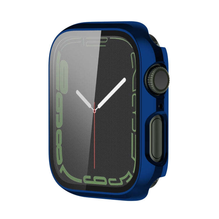 Electroplating Shockproof PC Protective Case with Tempered Glass Film For Apple Watch Series 9 / ...