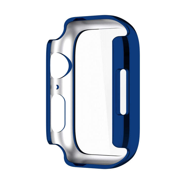 Electroplating Shockproof PC Protective Case with Tempered Glass Film For Apple Watch Series 9 / ...