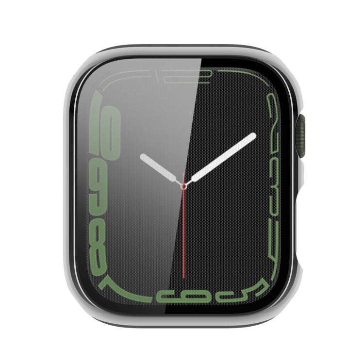 Electroplating Shockproof PC Protective Case with Tempered Glass Film For Apple Watch Series 9 / ...
