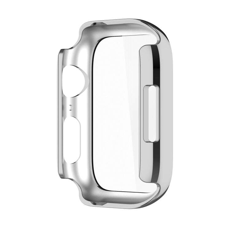 Electroplating Shockproof PC Protective Case with Tempered Glass Film For Apple Watch Series 9 / ...