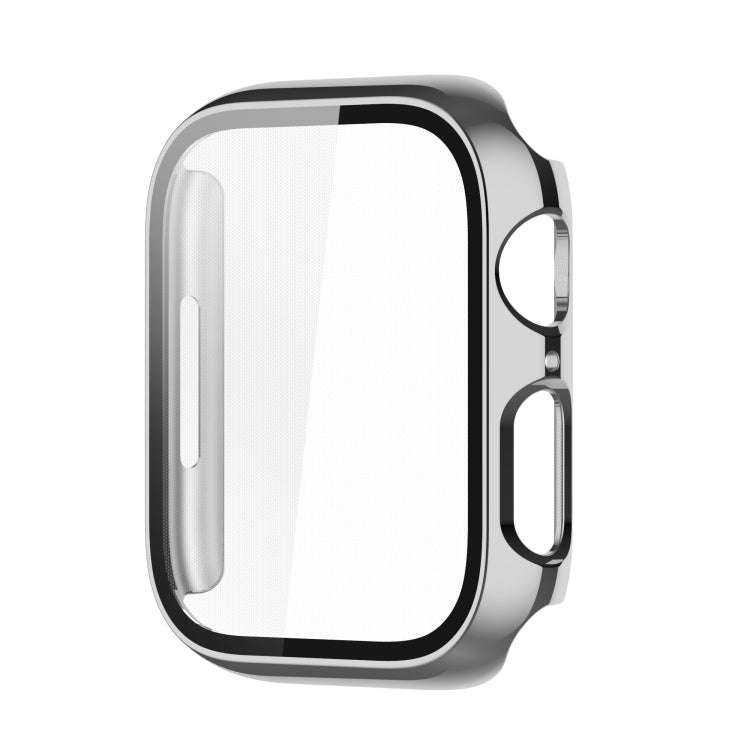 Electroplating Shockproof PC Protective Case with Tempered Glass Film For Apple Watch Series 9 / ...