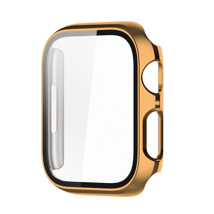 Electroplating Shockproof PC Protective Case with Tempered Glass Film For Apple Watch Series 9 / ...