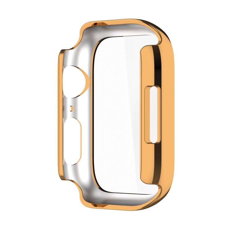 Electroplating Shockproof PC Protective Case with Tempered Glass Film For Apple Watch Series 9 / ...