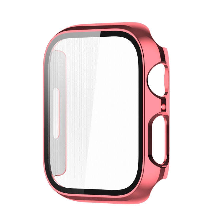 Electroplating Shockproof PC Protective Case with Tempered Glass Film For Apple Watch Series 9 / ...