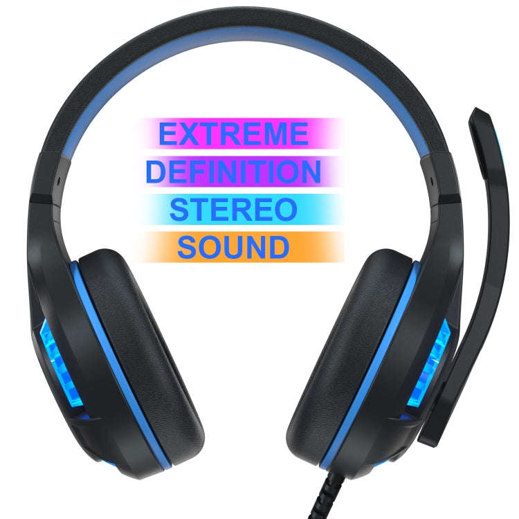 SADES MH603 3.5mm Port Adjustable Gaming Headset with Microphone(Black Blue)