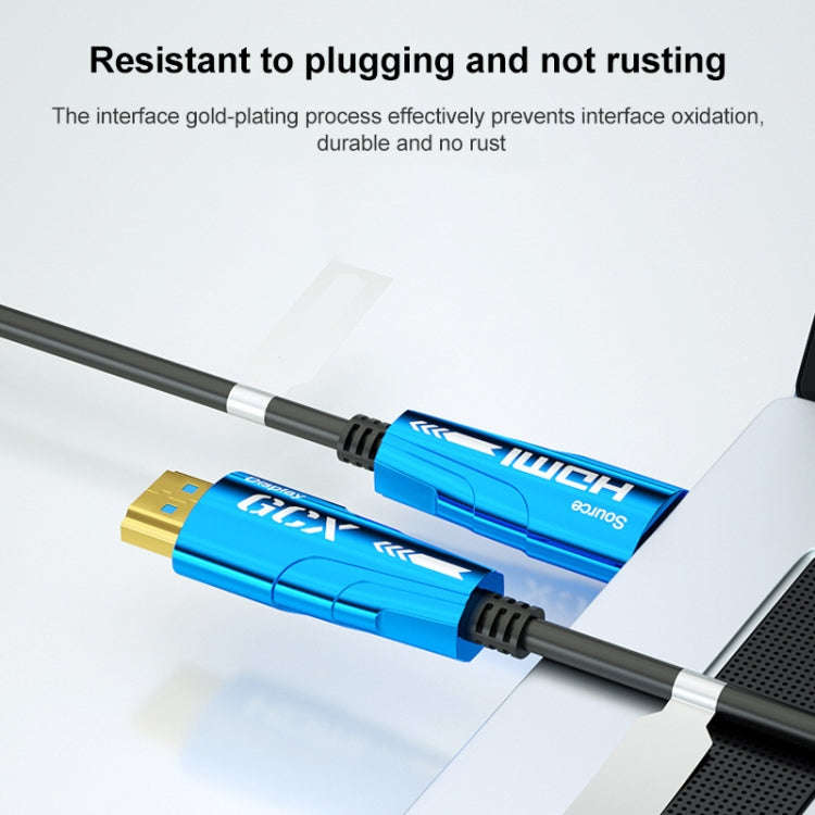 HDMI 2.0 Male to HDMI 2.0 Male 4K HD Active Optical Cable, Cable Length:100m