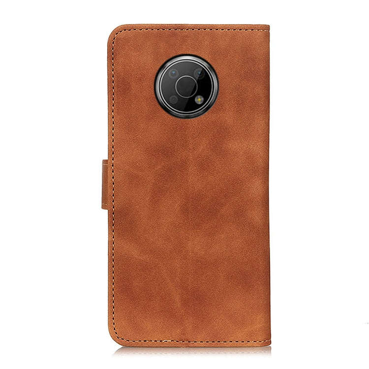 For Nokia G300 KHAZNEH Retro Texture Horizontal Flip Leather Phone Case(Brown)