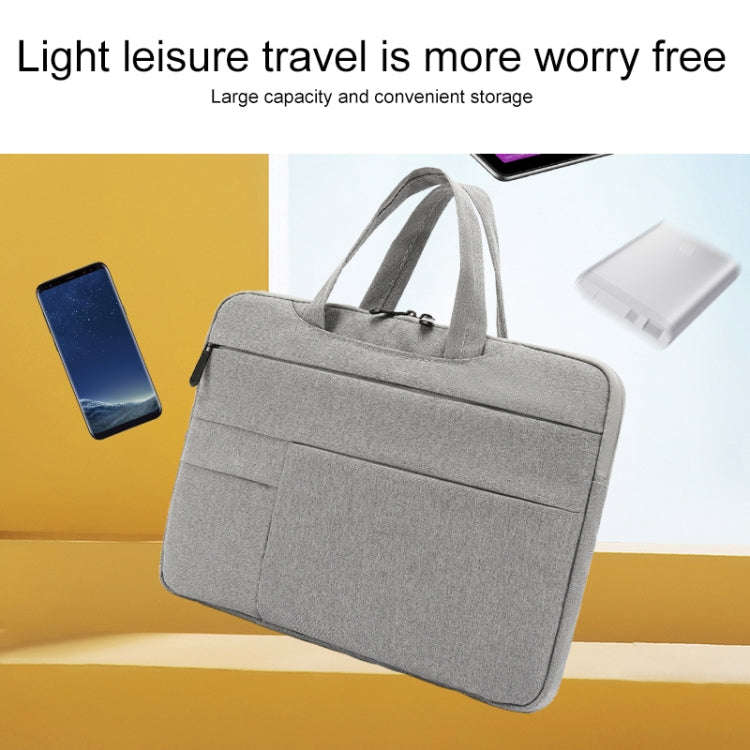 POFOKO C510 Waterproof Oxford Cloth Laptop Handbag For 15.4-16 inch Laptops(Grey)