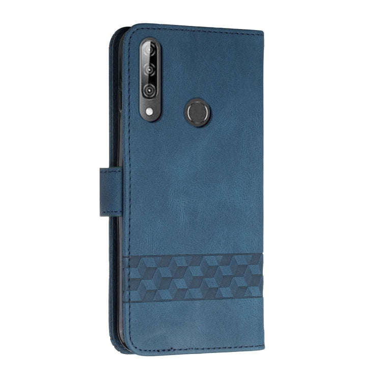 For LG W31 / W31+ Cubic Skin Feel Flip Leather Phone Case(Royal Blue)
