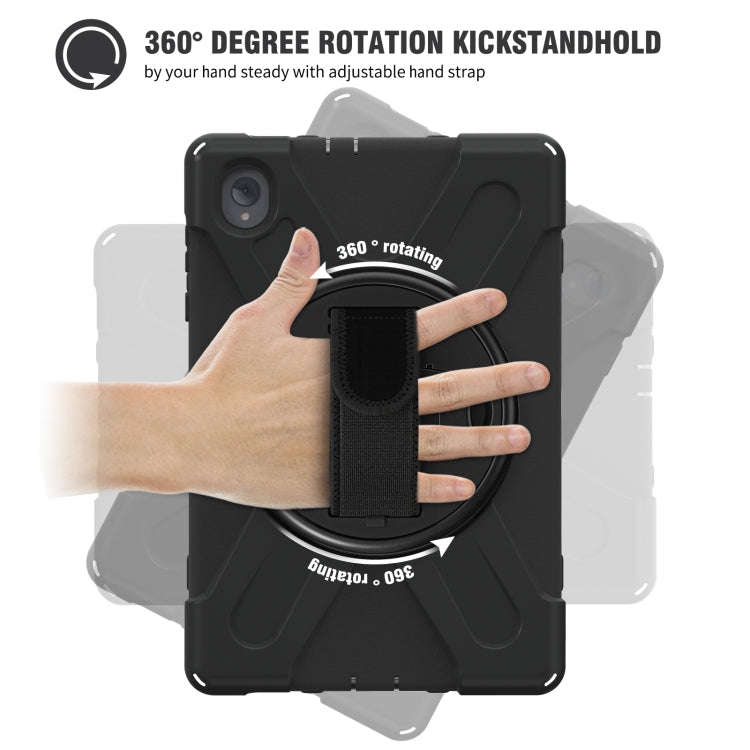 For Lenovo Tab K10 / M10 Plus Silicone + PC Protective Tablet Case(Black)