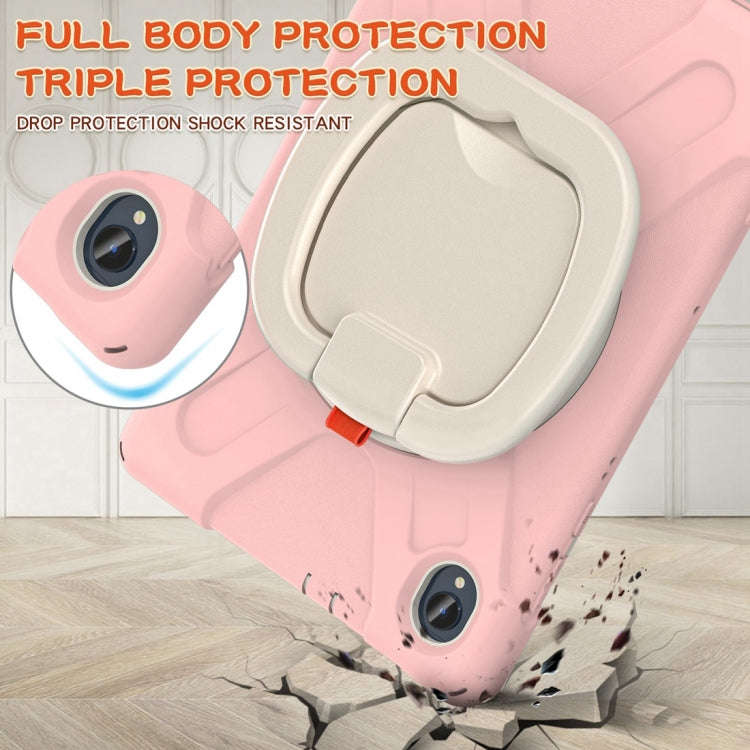 For Lenovo Tab K10 / M10 Plus Silicone + PC Protective Tablet Case(Cherry Blossom Pink)