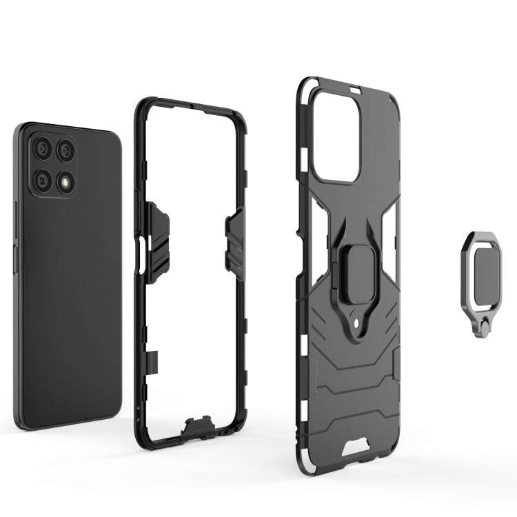 For Honor X30i PC + TPU Shockproof Phone Case(Black)